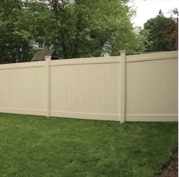 6’ x 8’ White Vinyl Privacy Fence Panel – Premium PVC Fence