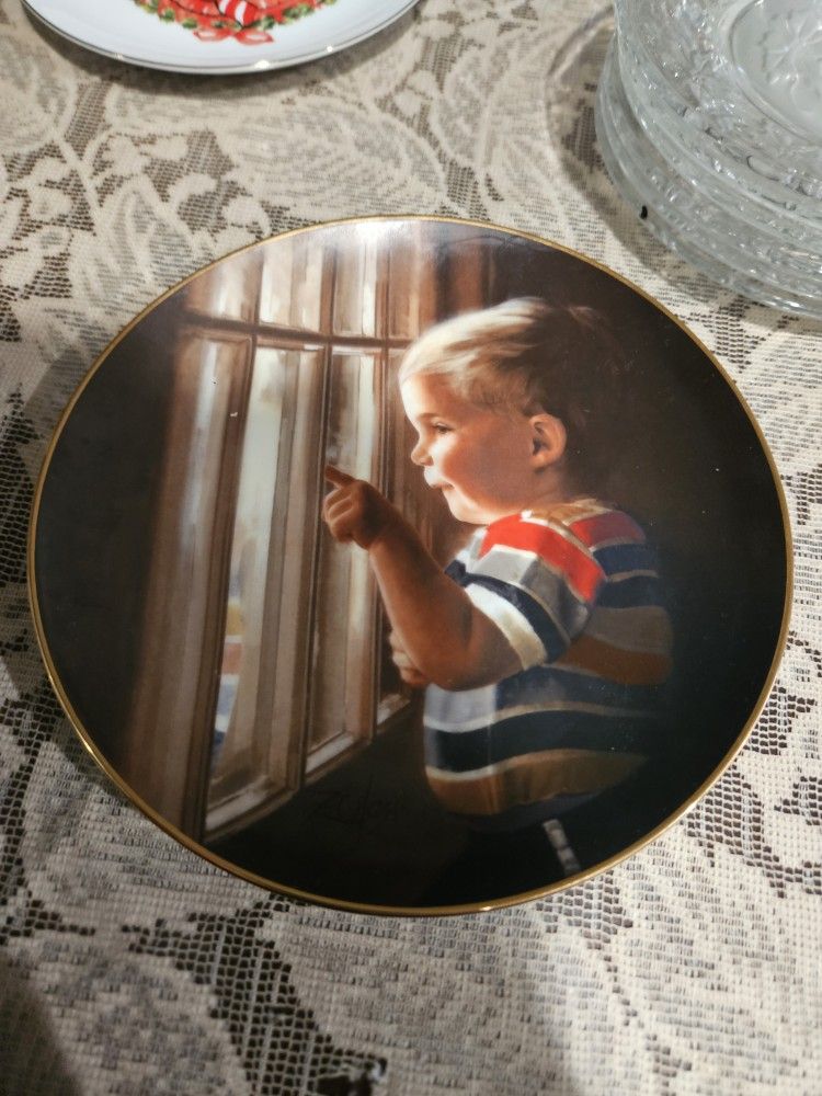 Father's Day Plate Antique