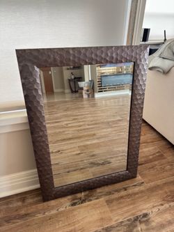 Brown Large Wall Mirror