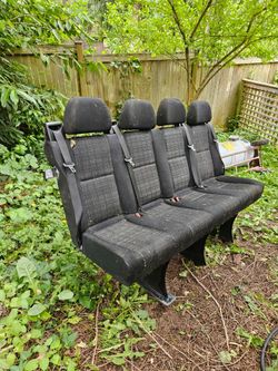 Sprinter four bench seat Grey fabric