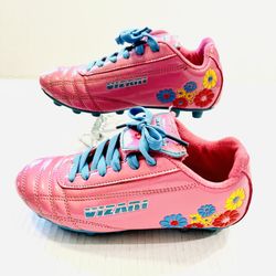 ❣️SALE❣️ Toddler Kids Size 9C Vizari Kids Girl Soccer Cleats Pink Floral
