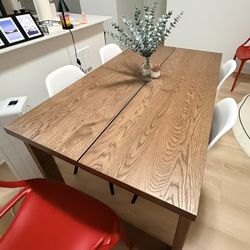 MÖRBYLÅNGA dining table with 4 chairs