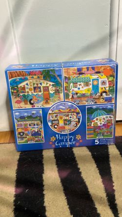 Happy Camper different puzzles inside