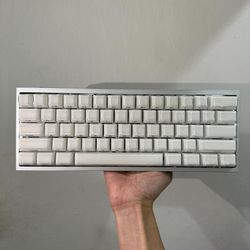 Wooting60he+ fully modified hollow aluminum shell pudding customized keyboard exclusive customization