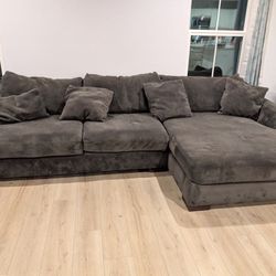 Dark Green Sectional Couch For Sale