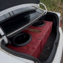 2 P3 12 Inch Subs Ported Box + Sub Amp 3k