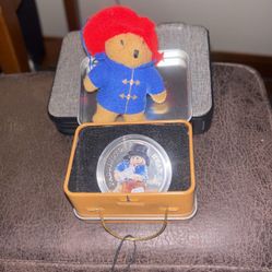 Paddington Bear collector set pure silver