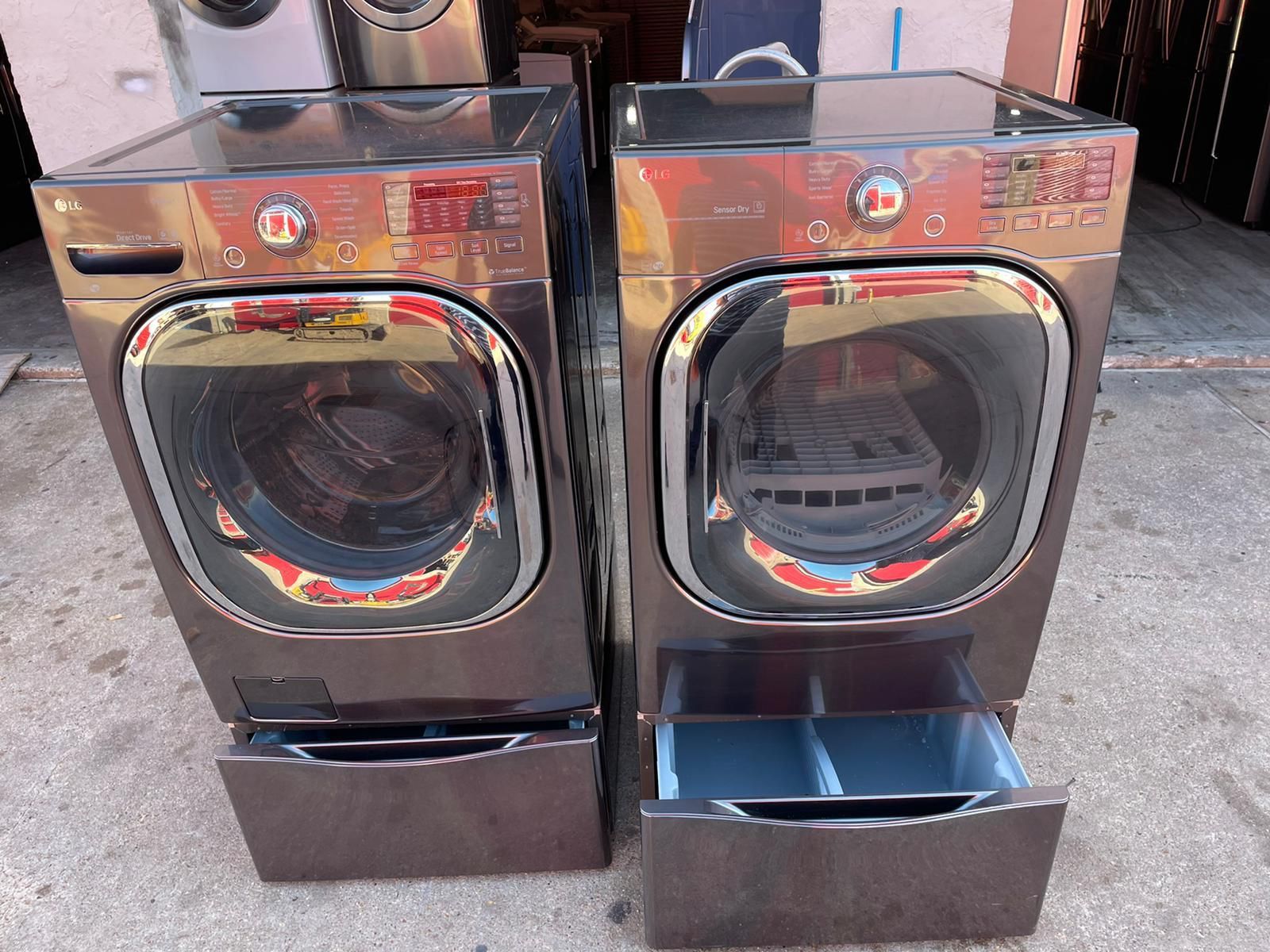 LG Washer Xl Large Capacity Steam Dryer Gas Steam Nice Set