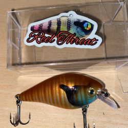 Reel Threat Custom Lure Crank Bait(Blue Gill)