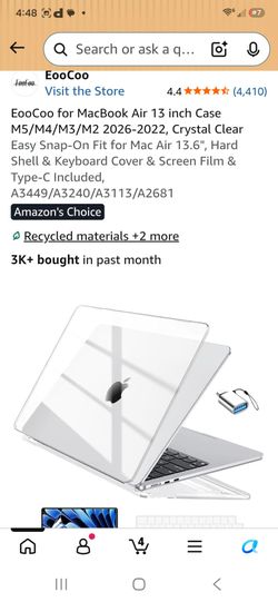 Brand new clear case for Mac