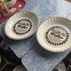 Specialty Vintage Watkins Pie Recipe Plates 