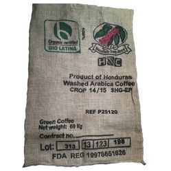 HONDURAS Washed Arabica Coffee Bean Burlap Bag Sack, 40" X 28"