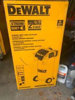 Brand new Dewalt 20 gallon air compressor xtreme quiet