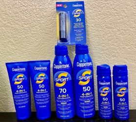 $27 cash only. Coppertone Sunscreen bundle- new and unexpired (the 2 cans alone are $27 plus tax at Walmart) Temecula near the mall