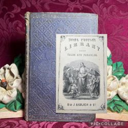 Ca 1879 Short Tales and Parables by Christopher von Schmid, Smaller Antique Book