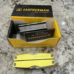 New Leatherman Juice KF4 Solar Yellow NIB Original