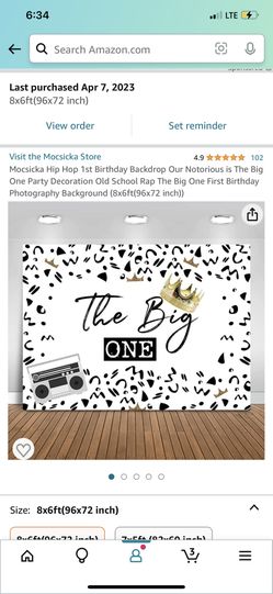 The Big One Party Back Drop