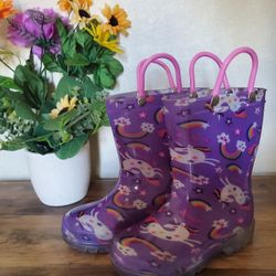 Toddler Girls  Light Up Rain Boots 