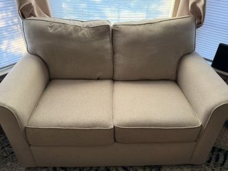Beige Loveseat