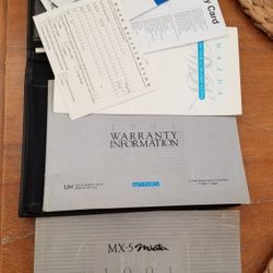 Mazda Miata Owners Manual NA Mx-5