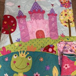 Girl Toddler Bed Bedding Set 