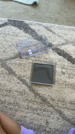 small clear and gray container 