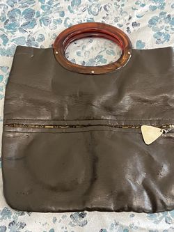 Chic Brown Leather Tote