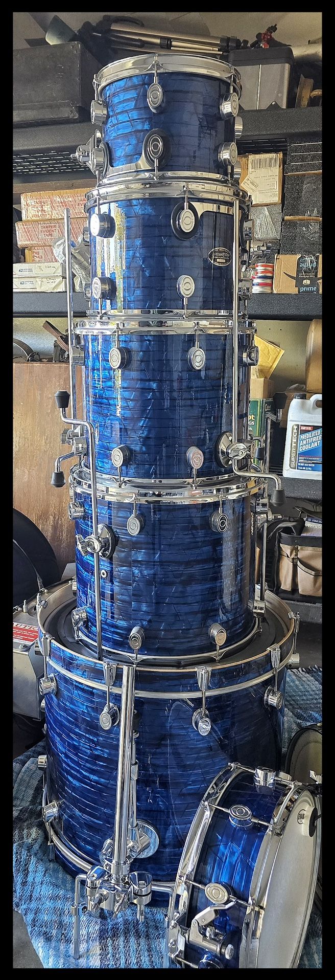 Pacific Drum Set CX Series Maple Shells - Blue Onyx Color