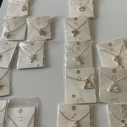 Zodiac Necklaces / Earrings