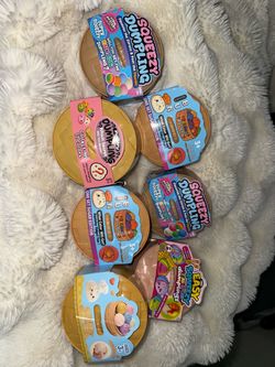 Squeezy Dumpling Mystery Squishy Toys – Lot of 7
