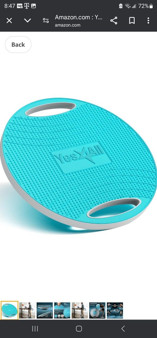 Yes4all Premium Wobble Balance Board Sky Blue