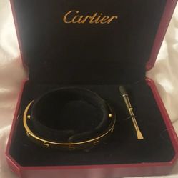Cartier Love Bracelet Gold with Box & Tool