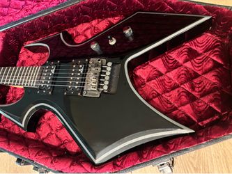 B C Rich guitar with case