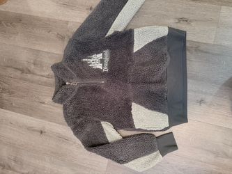 Disneyland Resort half zip fuzzy sweater
