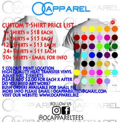 Custom T-shirts for Any Occasion!