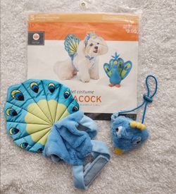 Peacock Halloween Pet Costume Small