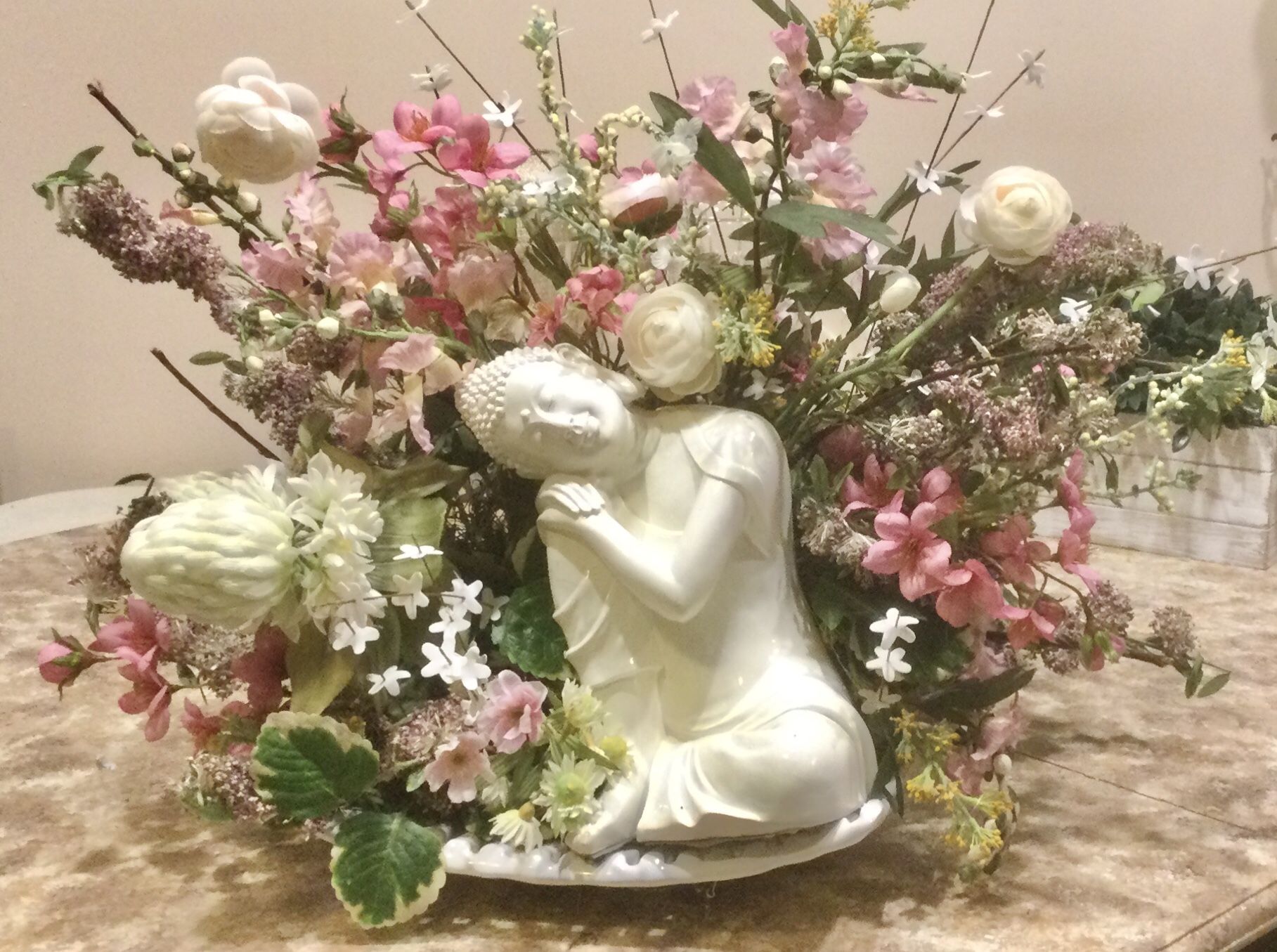 Spring Floral Arrangement With Budda