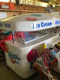 Rolling, dipping dots commercial for sale with subzero refrigerant freezer