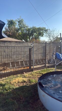 Rod iron fence