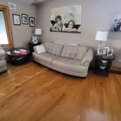 Leather Couch and Seat