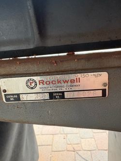 Jointer- vintage-Rockwell