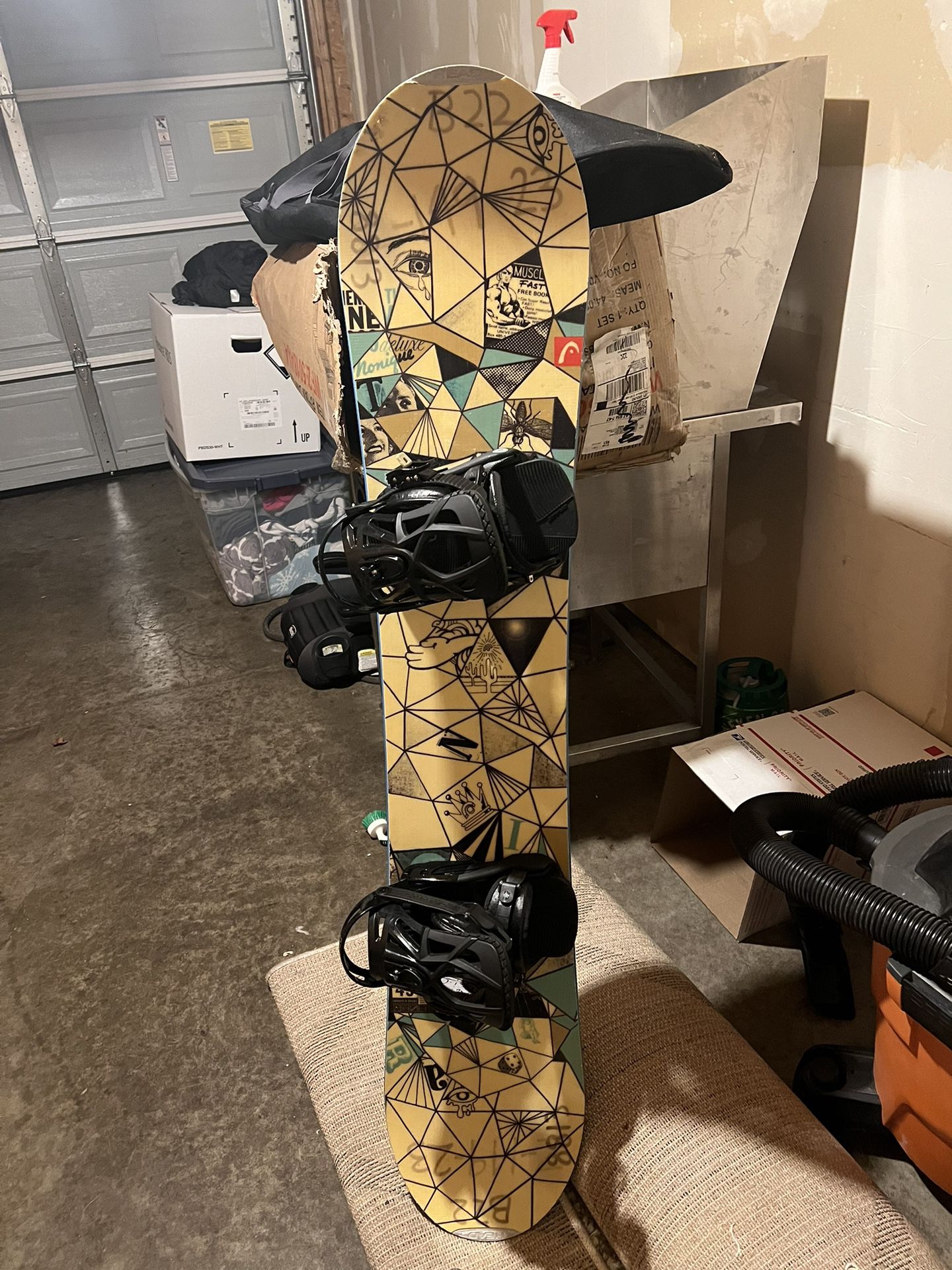 Snowboard With Bindings 