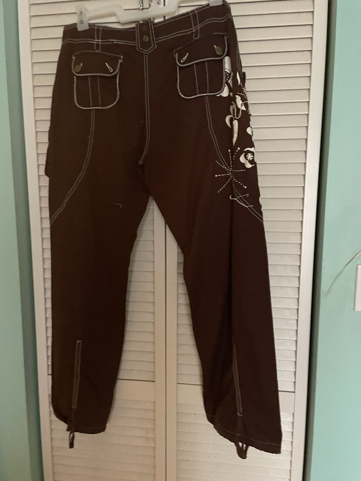 From CACHE Unique, Sporty brown Cotton Pants