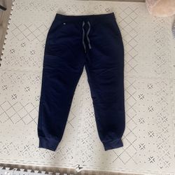 $15 Figs Navy Color Jogger Scrub Pants  Size L