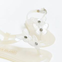River Island Mini Girls Pink Butterfly Jelly Sandals