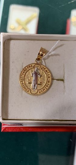 14k Saint Benedict Pendant