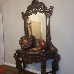 Hallway Table  With Mirror