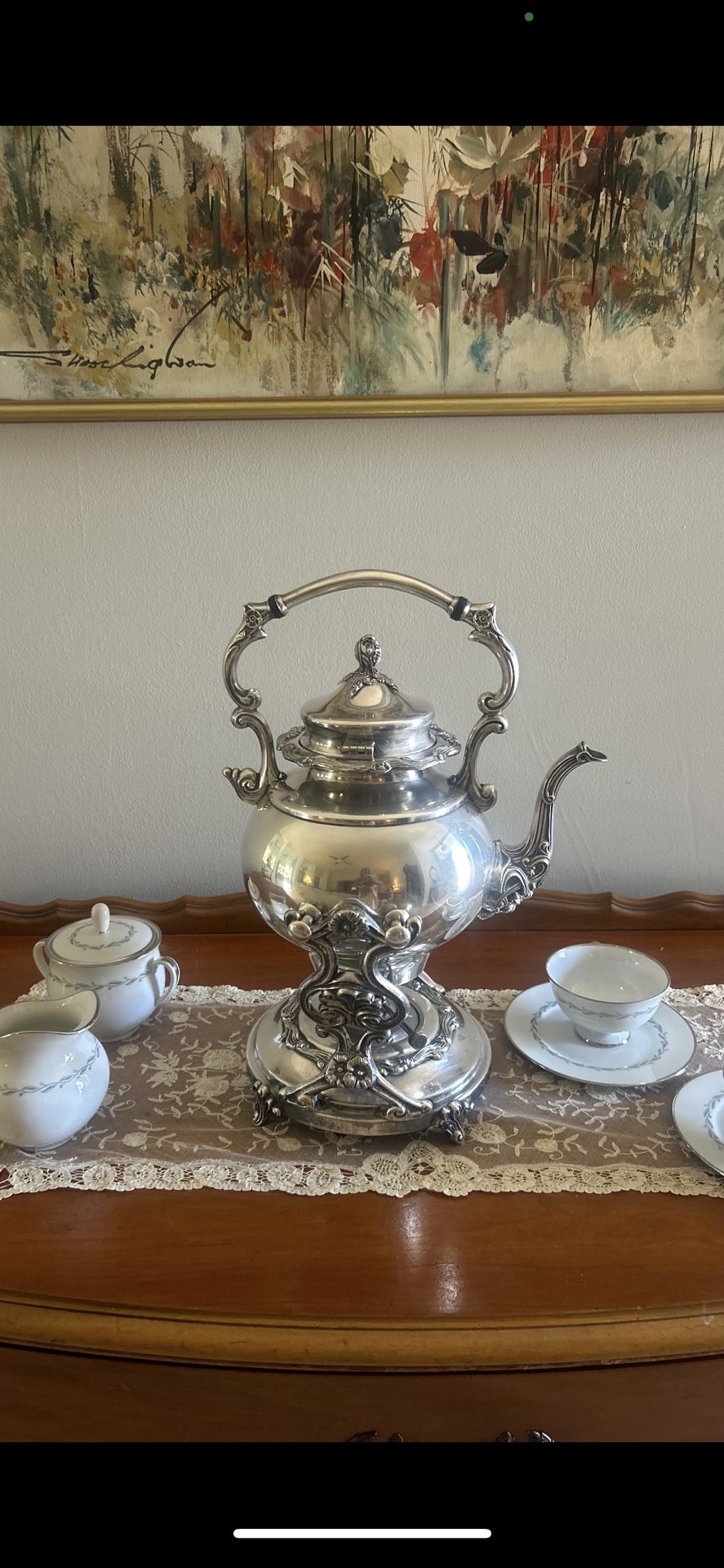 Britannia silver Vintage Teapot