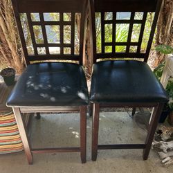 Two  Bar Chairs 