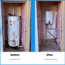 Tankless water heater installation